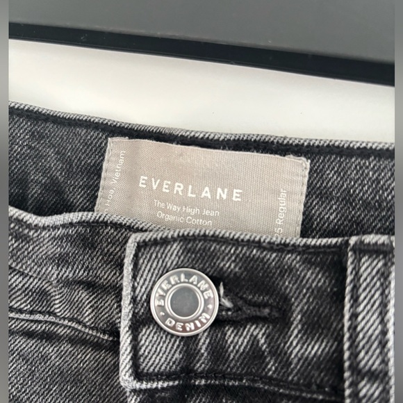 Everlane Charcoal Denim Jeans - The way high jean - Picture 2 of 4